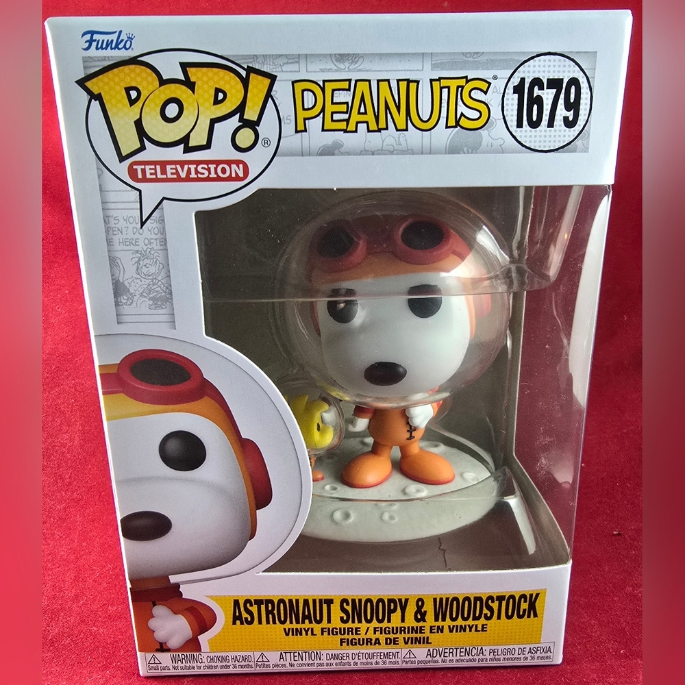 Astronaut Snoopy & Woodstock funko # 1679 (nib) With Pop Protector - Picture 2 of 7